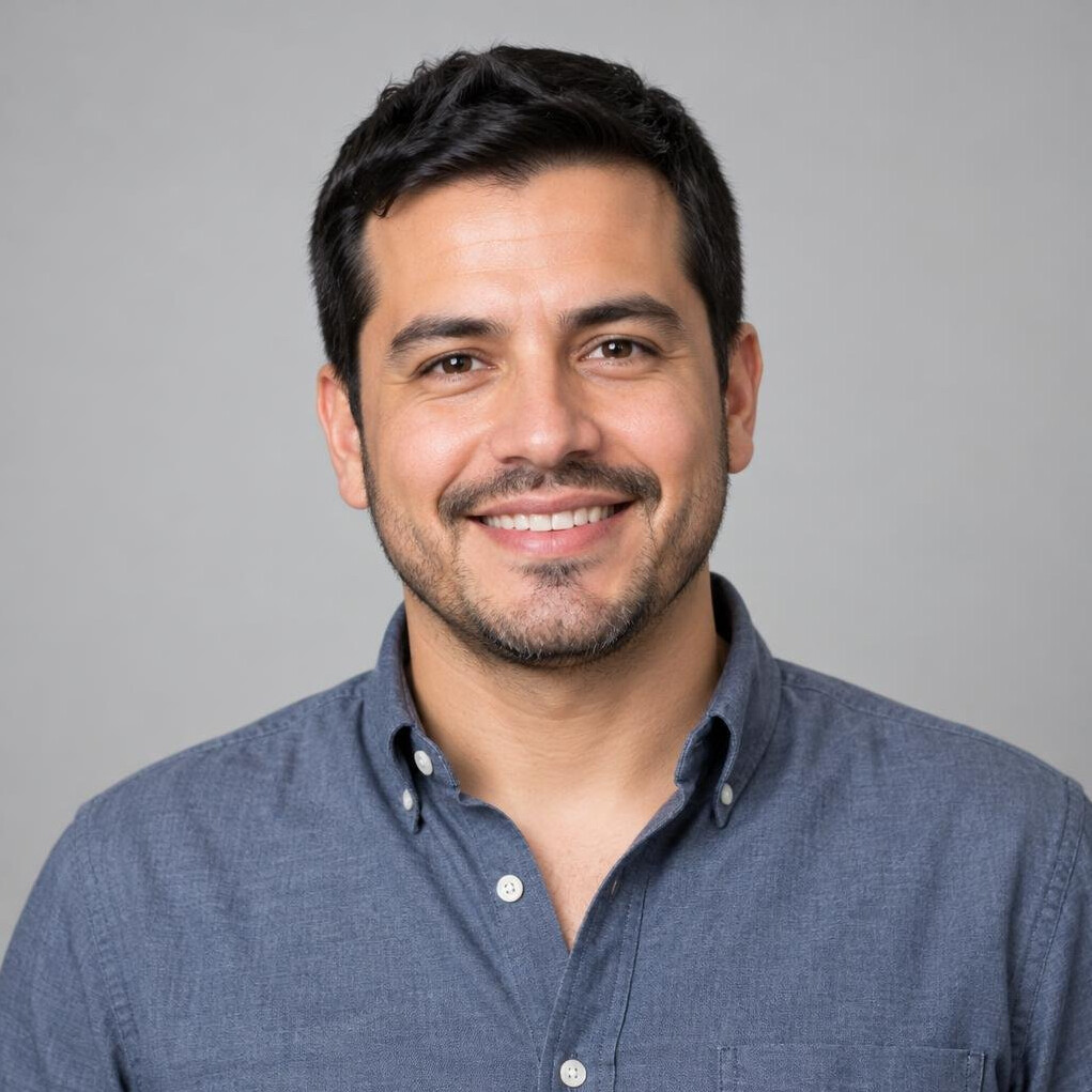Portrait of a smiling man with a beard