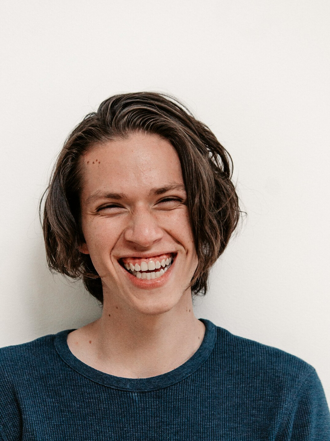 person smiling after presentation